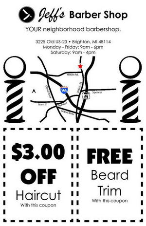 Jeffs Barber Shop - Old Ad (newer photo)